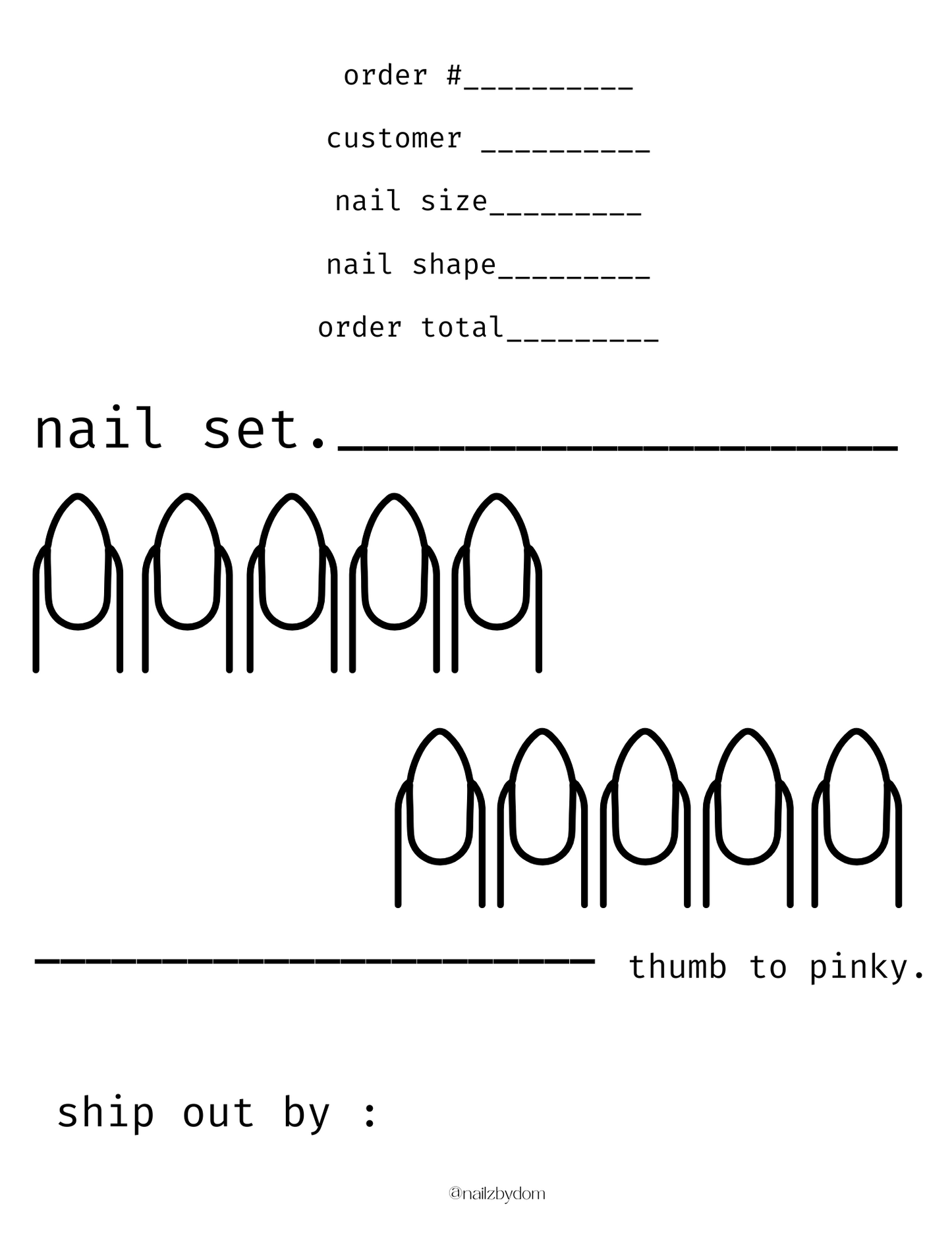order form for press-ons.